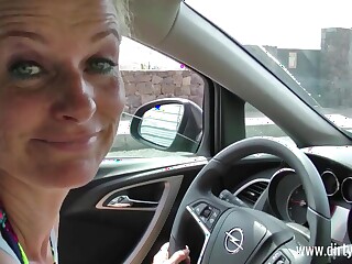 Sucked a fellow traveler in the car, making the trip not boring! - Dirty Tina
